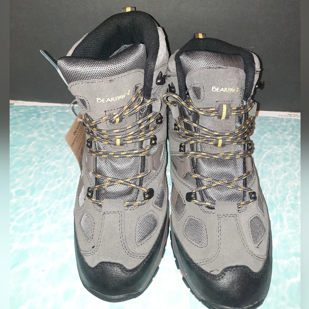 Bearpaw Men's Brock Waterproof Hiking Boots - Gray/taupe 11.5 - Picture 2 of 7